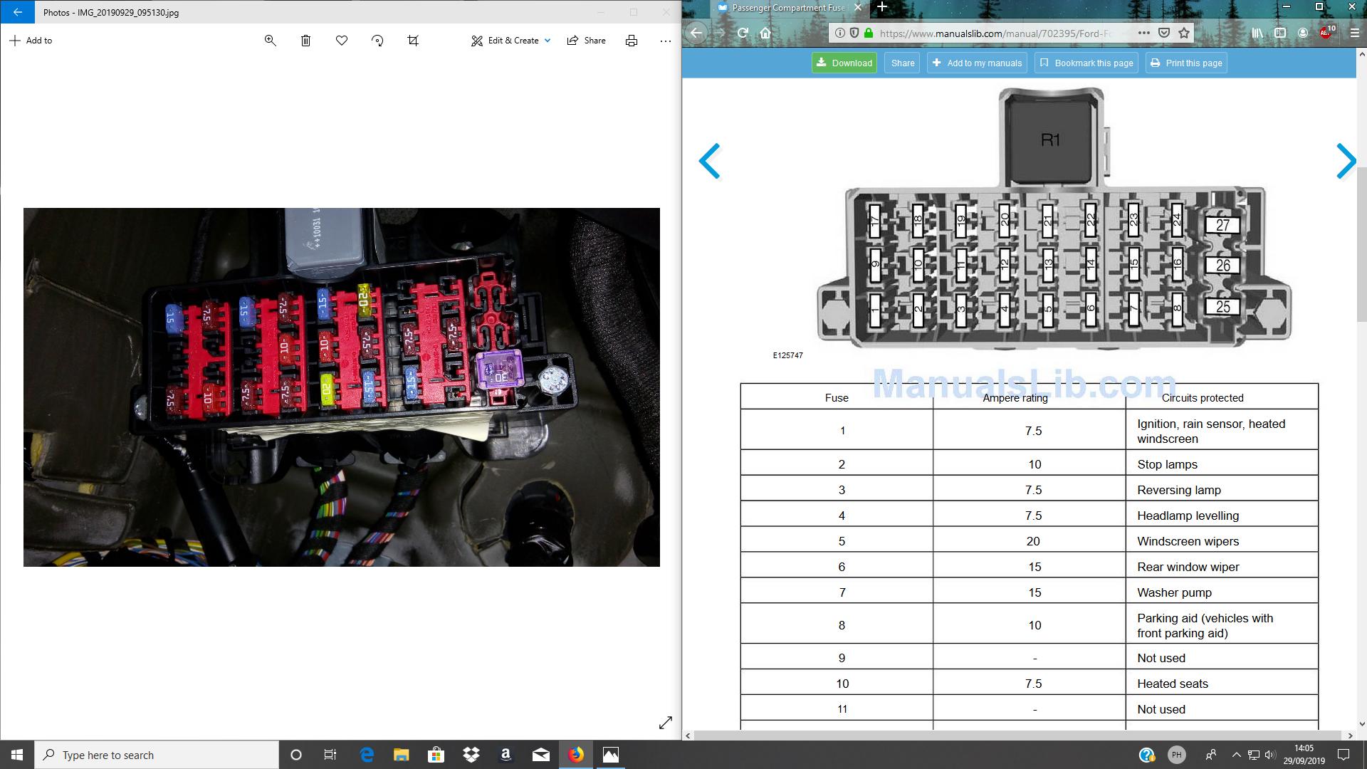 diagram ford fiesta cigarette lighter fuse Edge 12v Socket (Cigarette lighter) - Ford Fiesta Club - Ford Owners Club Ford Fiesta (from 2008) -